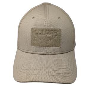 Condor Fitted Baseball Cap Beige XL Solid Outdoor Vent Holes Solid